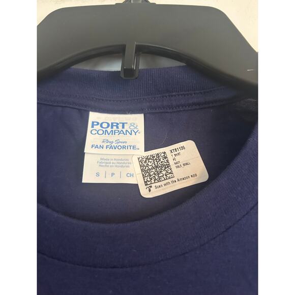 NWOT Port and Company Men's Cut Dark Blue 75th Birthday King T Shirt Size Small - Picture 3 of 3